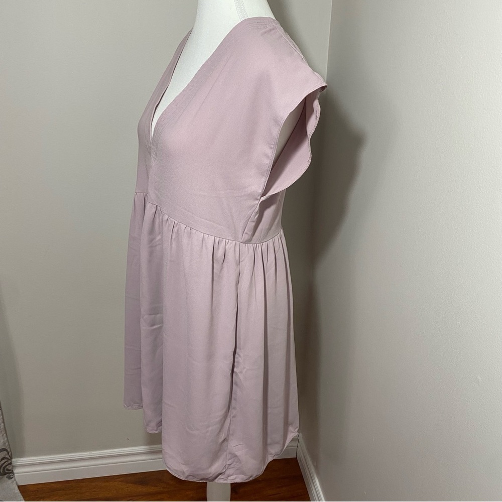 Wilfred Aritzia Lavender V-Neck Tunic Dress Small - Picture 9 of 10